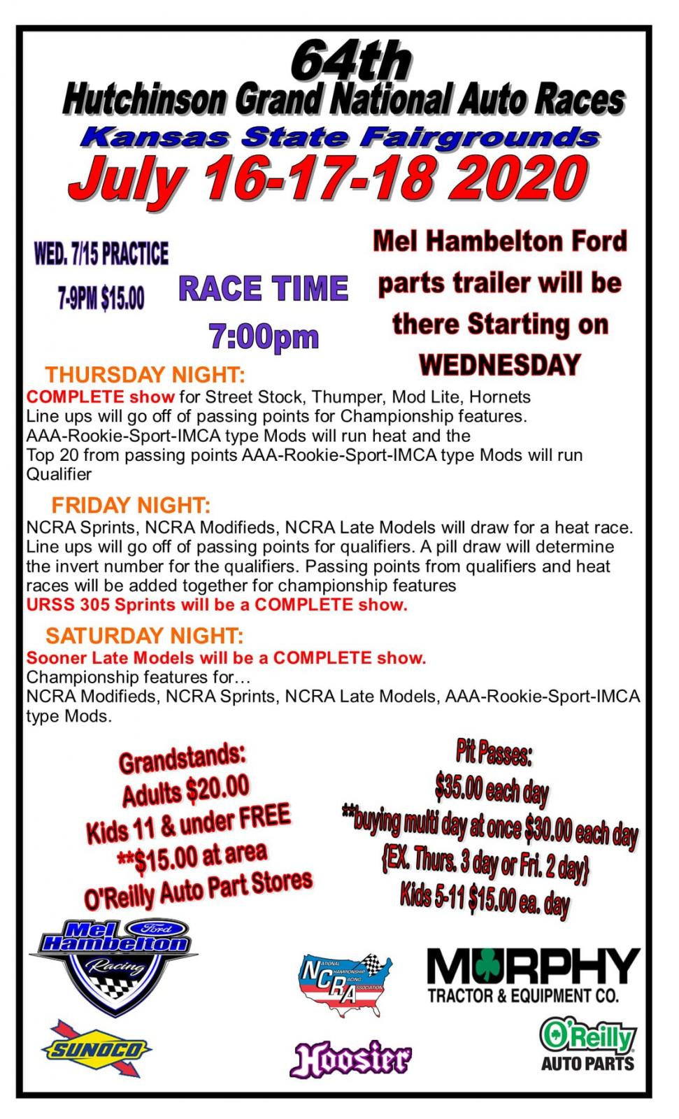 64th Annual Hutchinson Grand National Auto Races